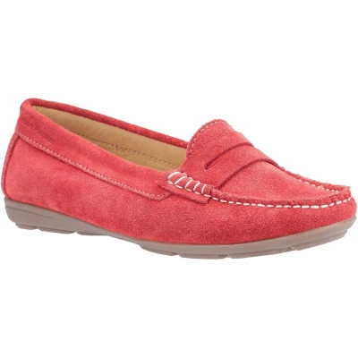 Image of Hush Puppies Margot Loafers, Red Red, 3 UK