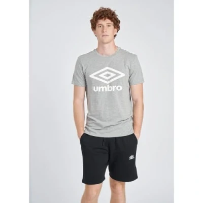 Image of Umbro Large Logo Mens Grey T Shirt Size Small