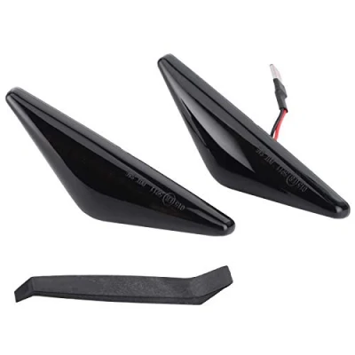 Image of 2Pcs LED Amber Side Marker Light Indicator Smoked Lens Turn Signal Lamp Assembly 98AB13K354AA 1063835 for mondeo MK 3 FOCUS MK1+ mk3 indicators