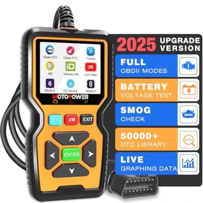 Image of MOTOPOWER MP69039 Car OBD2 Scanner Code Reader Engine Fault CAN Diagnostic Scan Tool Advanced Edition