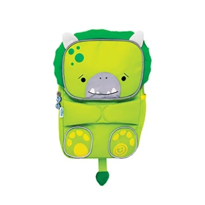 Image of Trunki Toddler Backpack High Visibility Children’s Nursery Bag for Pre school or Kindergarten and Kids Rucksack ToddlePak Dudley Dinosaur (Green)