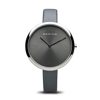 Image of BERING Women Analog Quartz Classic Collection Watch with Satin Strap and Sapphire Crystal 12240 609