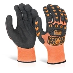 Image of Glovezilla Foam Nitrile Coated Glove Orange Medium