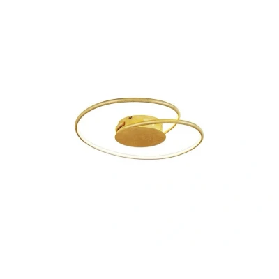 Image of Lindby LED ceiling light Joline, gold coloured, 45 cm, metal