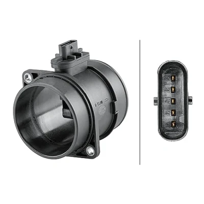 Image of 281642F000 Mass air flow sensor HELLA 8ET 358 095 621 HYUNDAI: SANTA FE 3, ix35, 2, KIA: CARNIVAL / GRAND Sportage III, SORENTO 2