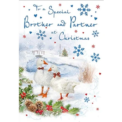 Image of Traditional Christmas Card Brother &amp; Partner 9 x 6 inches Regal Publishing