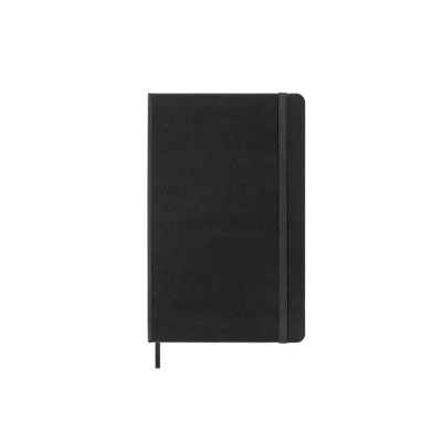 Image of Moleskine Classic Squared Paper Notebook, Hard Cover and Elastic Closure Journal, Color Black, Size Large 13 x 21 cm, 240 Pages