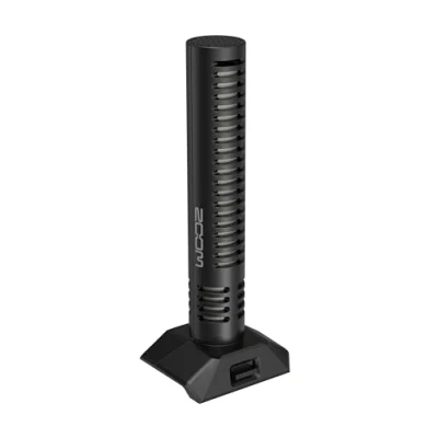 Image of Zoom SSH 6e Stereo shotgun microphone interchangeable capsule for H6essential Handy Recorder, from hyper directional to surround sound, 32 bit technology, black, fur windscreen included