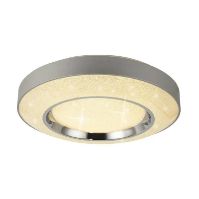 Image of Santorini LED Ceiling 36W, With Remote Control 3000K 6000K, 2400lm, Polished Chrome, Silver