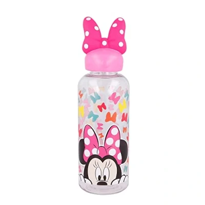 Image of Stor FIGURITE Bottle 3D 560 ML Minnie SO Edgy Bows, Multicoloured, Estándar