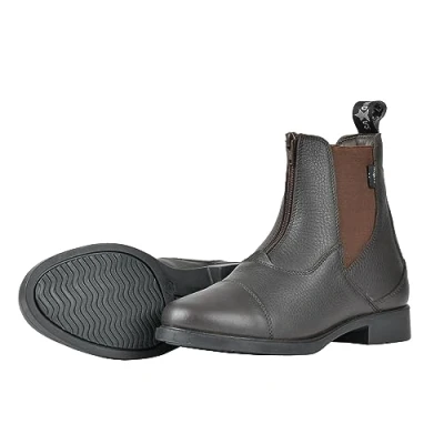 Image of Saxon Childrens Allyn Zip Paddock Boots Brown