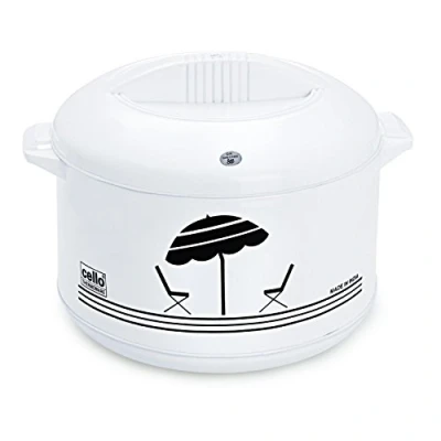 Image of Cello Chef Deluxe Hot Pot Insulated Casserole Food Warmer/Cooler, 2 LITRE (WHITE)