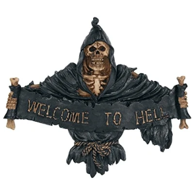 Image of Nemesis Now NEM3944 Welcome To Hell Sign 22cm Black