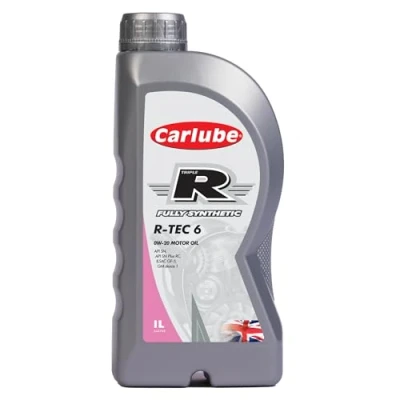 Image of Carlube Triple R 0W 20 API SP with RC, ILSAC GF 6A, GM Dexos 1 Fully Synthetic Engine Oil TEC 6 1L