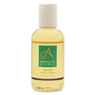 Image of Absolute Aromas Sesame Oil (Sesamum Indicum) 150ml Pure, Natural, Vegan and Cruelty Free Moisturising Carrier for Body Facial Massage