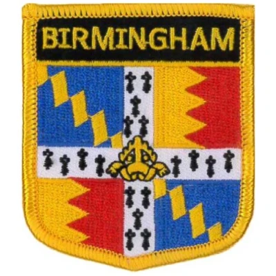 Image of klicnow Birmingham (Shield) Embroidered Patch 6cm X 7cm