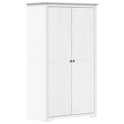 Image of vidaXL Wardrobe BODO White 101x52x176.5 cm Solid Wood Pine