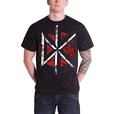 Image of Plastic Head Dead Kennedys Distressed Dk Logo Men&#039;s T Shirt Black Medium