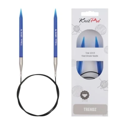 Image of Knit Pro Trendz 100 cm x 7 mm Fixed Circular Needles, Multi Colour