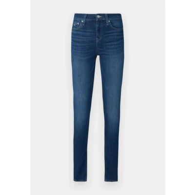 Image of Tommy Jeans NORA Skinny Fit, Women&#039;s, Size: 24x28, Denim dark
