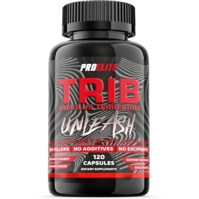 Image of Tribulus Terrestris Extract 9500mg Capsules 95% Saponins Gotu Kola Test Booster Pills Increase Testosterone Muscle Growth, Tablets Powder Alternative by PROELITE (120 Capsules)