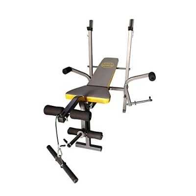 Image of D pro T Multi purpose Bench Weight Training Gym Fitness Preacher butterfly Exercise Incline Back (Multipurpose Bench)