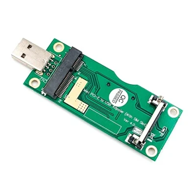 Image of powerday Mini PCI E to USB Adapter With SIM card Slot for WWAN/LTE Module
