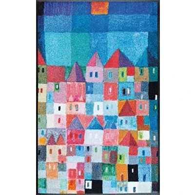 Image of Wash&amp;Dry Door Mat, Acrylic, Multicoloured, 75x190x0.7 cm