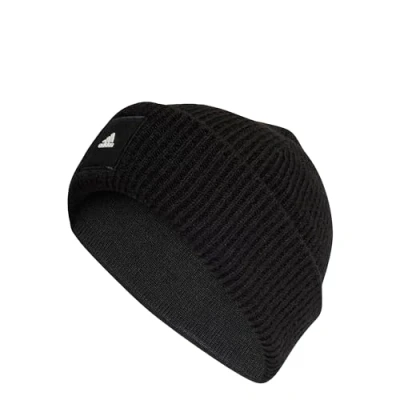 Image of adidas Sportswear WIDE CUFF Beanie, Women&#039;s, Size: S/M, Black