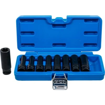 Image of BGS 5204 Impact Socket Set E Type, deep 12.5 mm (1/2&quot;) Drive E10 E24 9 pcs.