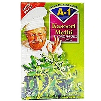 Image of A1 Dried Fenugreek Leaves (kasoori methi) 100g box