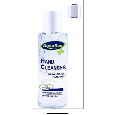 Image of Malibu Sun Aquasan Anti Bacterial Hand Cleanser Sanitiser Alcohol Gel, 200 ml 2688