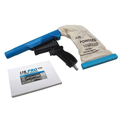Image of Air Powered Vacuum Gun, 30mm Nozzle with Reusable Dust Bag Cleaner