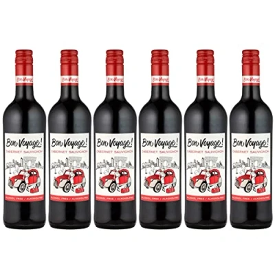 Image of Bon Voyage Alcohol Free Red Wine Cabernet Sauvignon, Case of 6 (6 x 0.75 L)