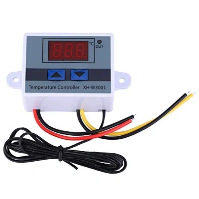 Image of Temperature Controller, DC 12V 120W Digital LED Controller Module XH W3001 Mini Thermostat Switch with Waterproof Sensor Probe