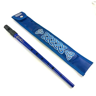 Image of Clarke Blue Sweetone D whistle &amp; Dannan Vegan leather Pouch