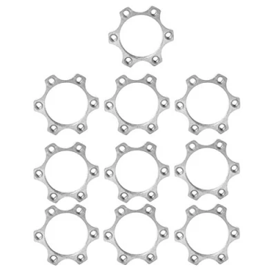 Image of Disc Brake Adapter 10PCS Aluminum Alloy Freewheel Threaded Hubs 6 Bolt for Bike Rotor Replacement Part(44MM)