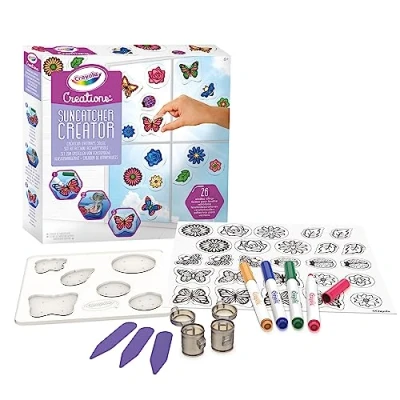 Image of CRAYOLA Creations 04 2596 Suncatcher Set, Creative Activity and Gift for Girls Girls, from 8 Years