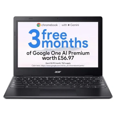 Image of Acer Chromebook 311 CBOA311 1H Laptop Intel Celeron N4500, 4GB, 64GB eMMC, Integrated Graphics, 11.6&quot; HD, Google Chrome OS, Black