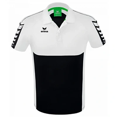 Image of Erima Men&#039;s Six Wings Sport Polo, Black, XL