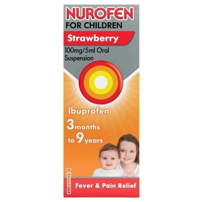 Image of Nurofen For Children 3 Months to 9 Years Strawberry 100ml