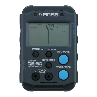 Image of BOSS DB 30 Digital Metronome, Portable, Ruggedly Built, and Packed with fun Play Along patterns