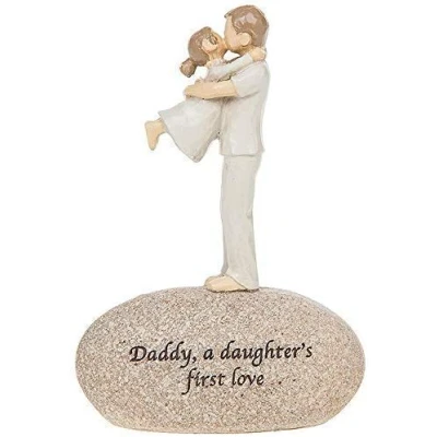 Image of Daddy A daughters first love Sentimental Pebble Gift