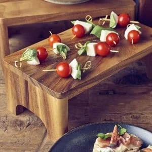 Image of Genware Looped Skewers 3.5inch / 9cm Pack of 100 Biodegradable Food Skewers, Picks
