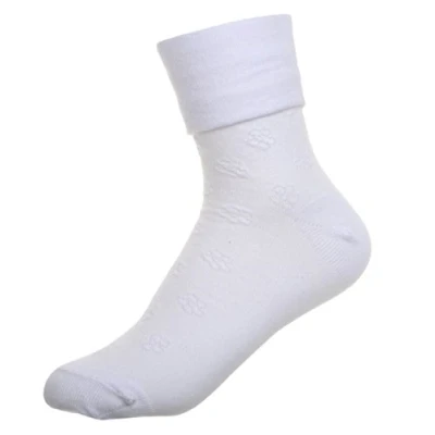 Image of WB socks Girls White Turn Top Ankle 5 pairs per pack