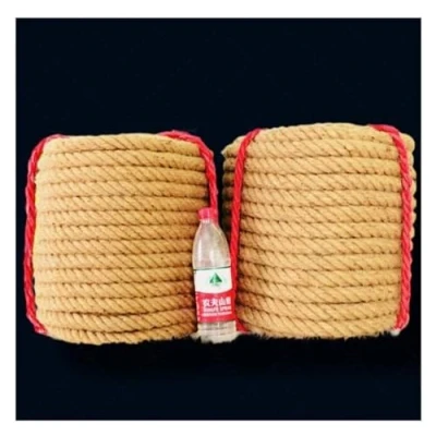 Image of SFQEVHRZ Thick Rope，Hemp Rope， Hemp Rope Natural 14/16/18/20MM Twisted Manila Garden Decorate For Crafts Tug Of War Luggage Twine(20MM 10M)