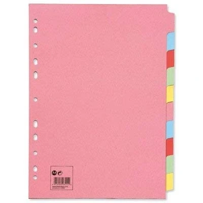 Image of 2 x Subject Dividers Multipunched Manilla Board