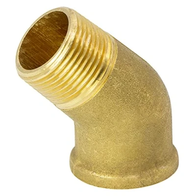Image of VARIOSAN Angle 45 15242, 3/4 inch IG/AG, brass, suitable for drinking water