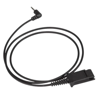 Image of MKJ 2.5mm Headset Cable with Quick Disconnect Compatible Poly Headsets Panasonic KX TGF574 TGF380M Cisco SPA 303G 512G Grandstream Uniden