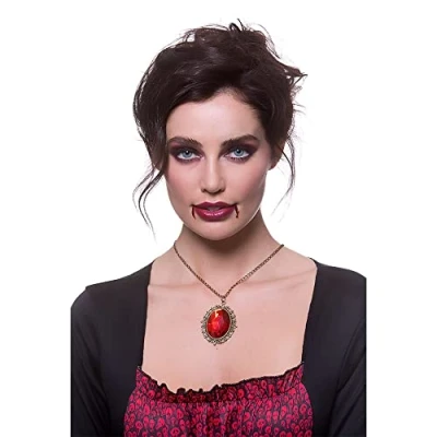 Image of Wicked Costumes Gothic Ruby Vampiress Necklace Fancy Dress Accessory